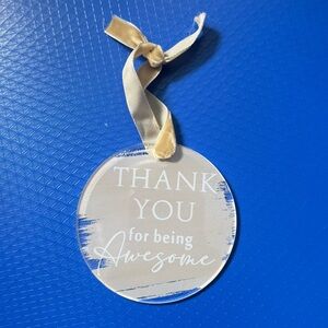 Thank You Ornament with Ribbon